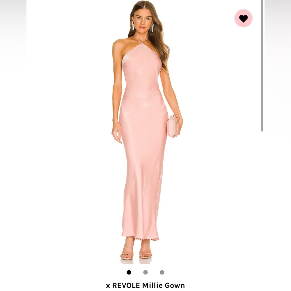 Michael Costello (Revolve) - Millie Gown - Size XS - Blush Bridesmaid Dress